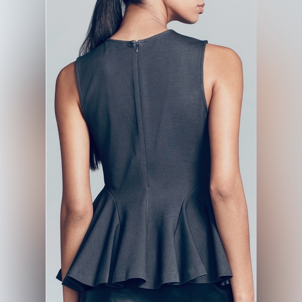 Anthropologie Maeve Night Watch Peplum Tank Top Medium - Picture 3 of 11